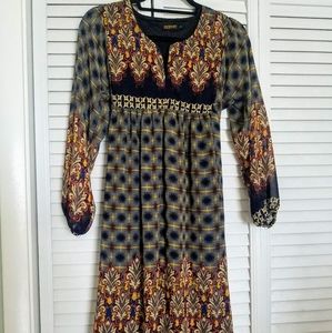 Empire waist long sleeve dress